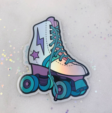 Rollerskate Sticker - Holographic