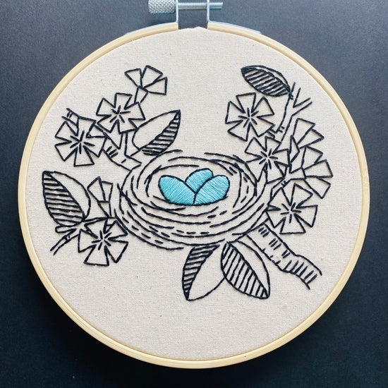 Nest Egg Embroidery Kit by Hook, Line, and Tinker Embroidery