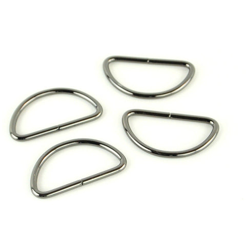 Four D-Rings 1 1/2" Nickel -- Sallie Tomato