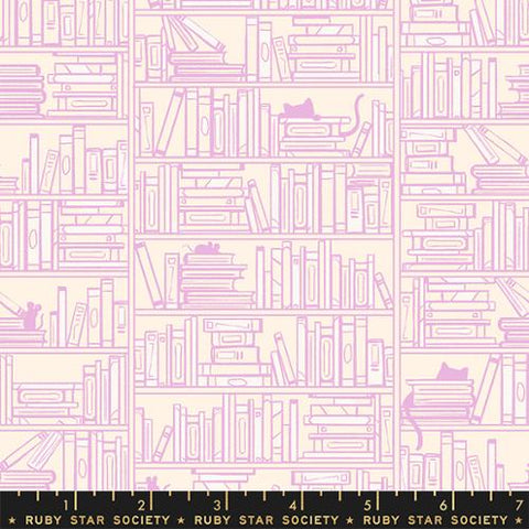 Library Bookshelves in Macaron -- Reading Nook by Sarah Watts for Ruby Star Society -- Moda Fabric