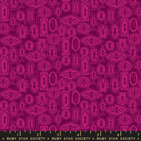Key Lock in Purple Violet -- Reading Nook by Sarah Watts for Ruby Star Society -- Moda Fabric