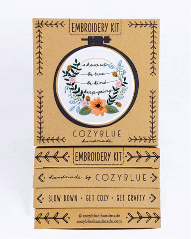 show up embroidery kit