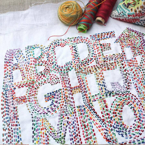 ABC Sprinkle Embroidery Sampler