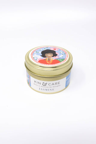 Aretha Franklin-RESPECT/Jasmine Icon Collection Tin Candle -- Kin & Care