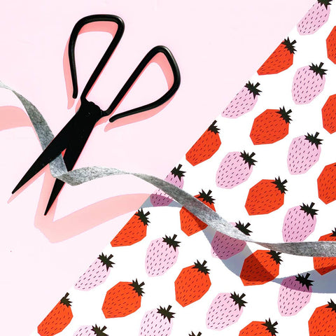 Strawberries Wrapping Paper / Gift Wrap Sheet