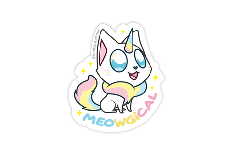 Meowgical Cat Sticker