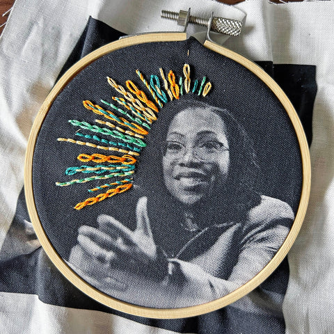 Women In Power | Ketanji Brown Jackson | Supreme Court | Embroidery Kit -- The Other Cat Embroidery