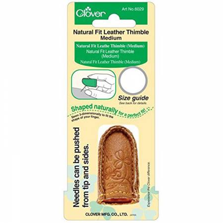 Natural Fit Leather Thimble Medium -- Clover