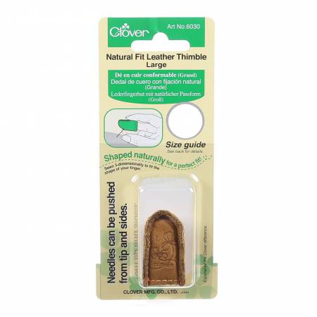 Natural Fit Leather Thimble Large -- Clover