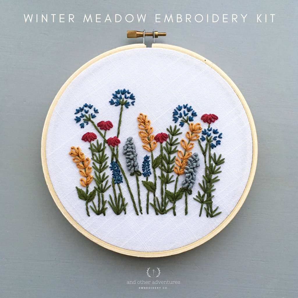 Embroidery KIT - Winter Meadow – Three Little Birds Sewing Co.