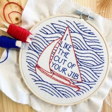 NEW! I like the cut of your jib Complete Embroidery Kit
