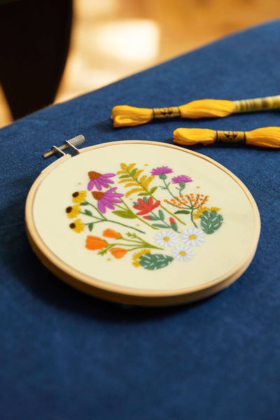 DMC Designer Embroidery Kit - Mediterranean Garden