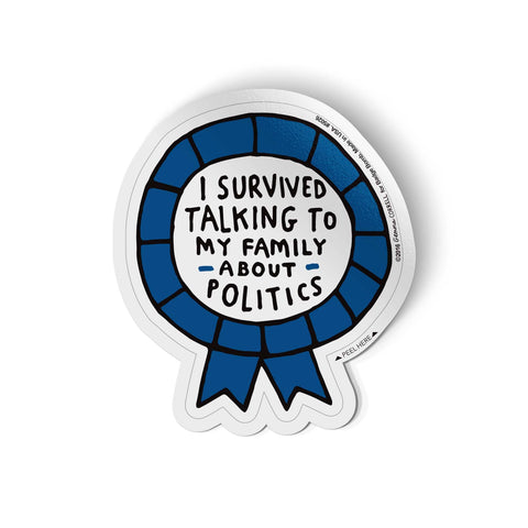 Gemma Correll - I Survived Talking About Politics Sticker