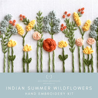 Embroidery Kit - Wildflowers Indian Summer