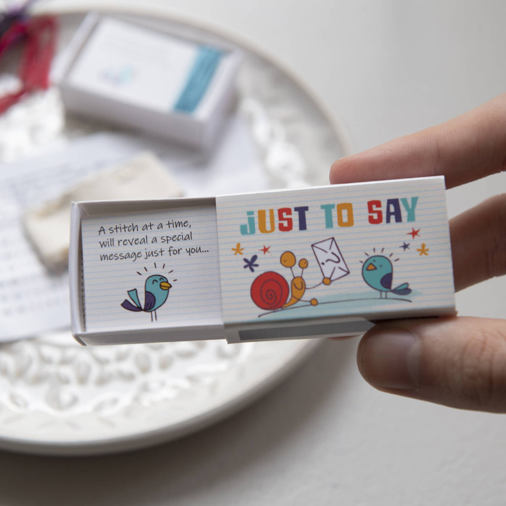 Make A Wish' Cross Stitch Secret Message In A Matchbox