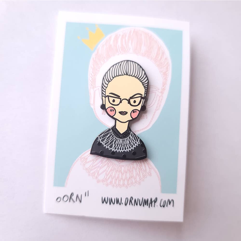 Ruth Bader Ginsburg Pin