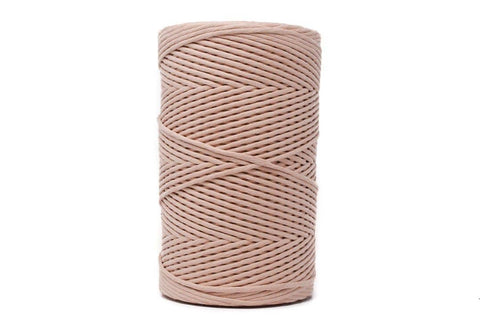 Cotton Cord Zero Waste 4 Mm - 1 Single Strand - Pale Pink