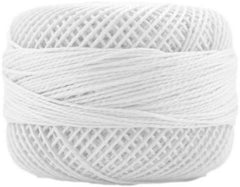 Perle Cotton Sz8 10gm WHITE -- Presencia