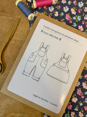 Frankie Dungarees & Dress Sewing Pattern for Childrenswear