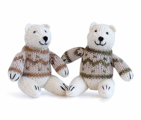 Polar Bear in Sweater Ornaments