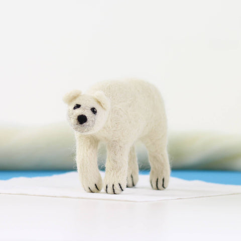 Polar Bear Needle Felting Kit
