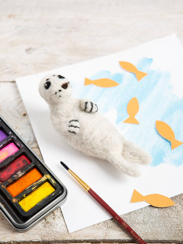 Seal Pup Mini Felting Kit