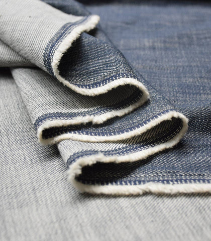 Navy blue denim fabric -- Cousette