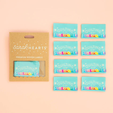 Quilting is My Superpower - Sewing Woven Clothing Label Tags