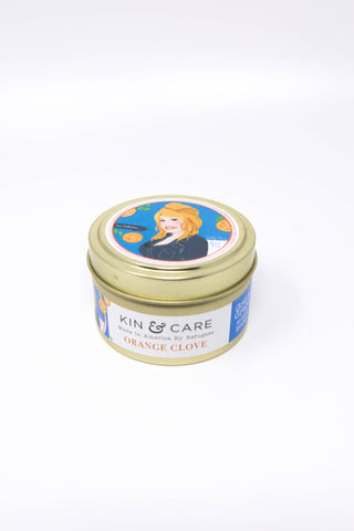 Dolly Parton/Orange Clove Icon Collection Tin Candle -- Kin & Care