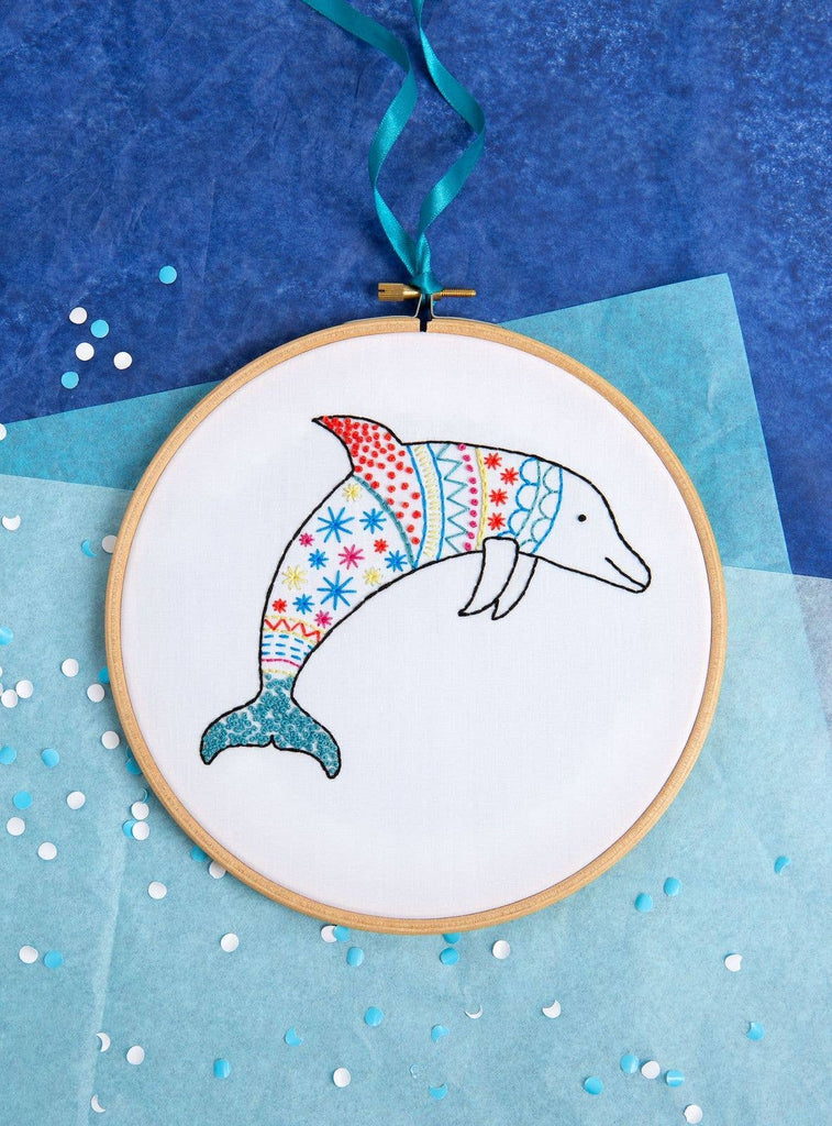Dolphin Embroidery Kit