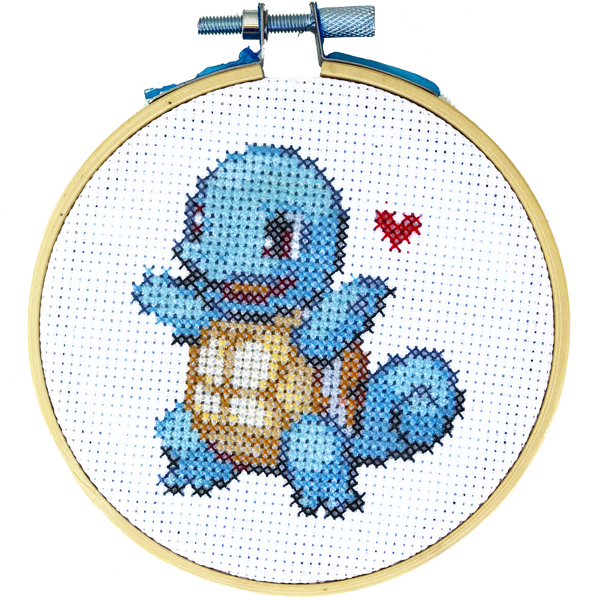Squirtle Love - DIY Cross Stitch Kit