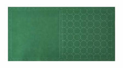 Cosmo Sashiko Cotton & Linen Precut Fabric - Circle - Green