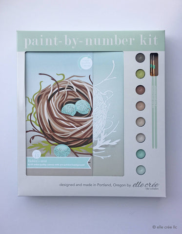 Bird's Nest Paint-by-Number Kit