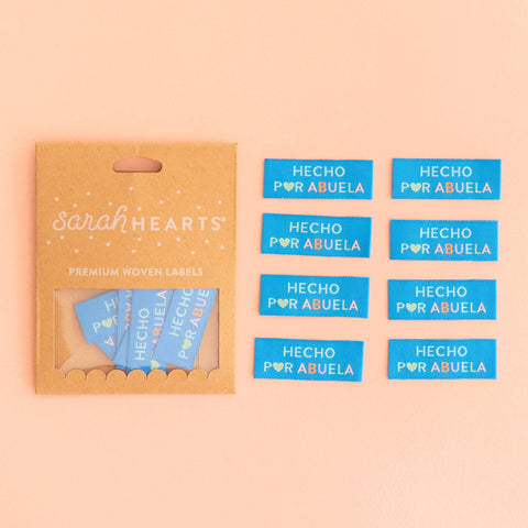 Hecho Por Abuela - Sewing Woven Clothing Label Tags