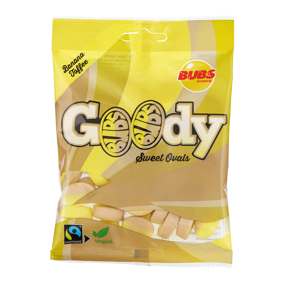 Bubs Goody  Banana Toffee Sweet Ovals