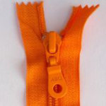 22" Zipper, Persimmon, Closed Bottom