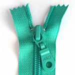 22" Zipper, Turquoise, Closed Bottom