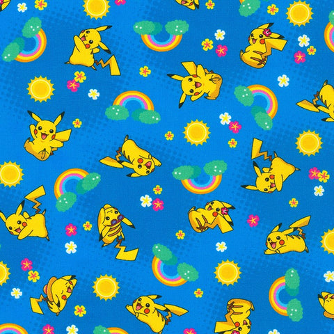 Pikachu on Blue by The Pokemon Co. from Sunny Days Pokemon -- Robert Kaufman