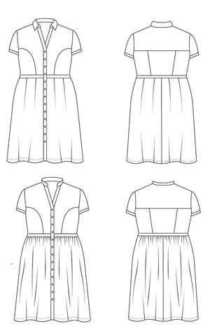 Lennox Shirtdress Pattern by Cashmerette