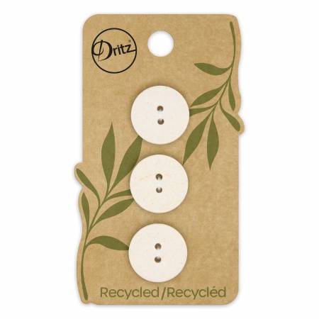 Button Round Cotton Natural 18mm -- Dritz Buttons