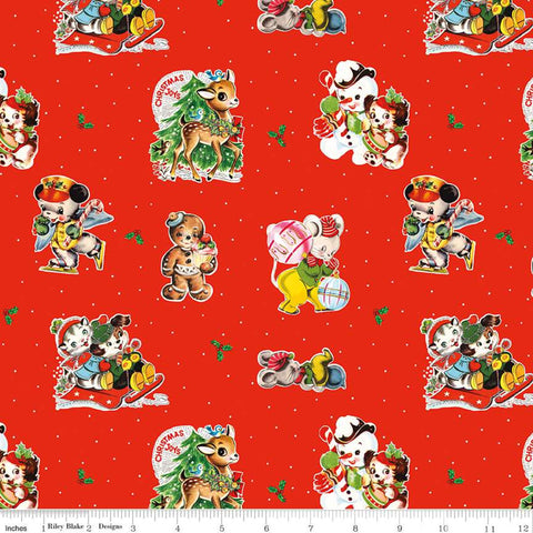 Christmas Joys Main Red -- Christmas Joys by Lindsay Wilkes for Riley Blake Designs