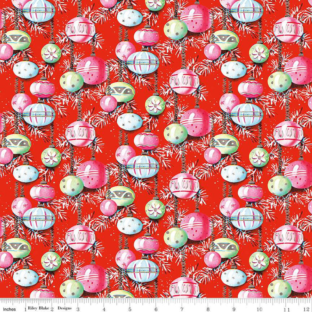 Christmas Joys Ornaments Red -- Christmas Joys by Lindsay Wilkes for Riley Blake Designs