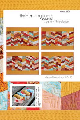 The Herringbone Placemat Pattern ---  Carolyn Friedlander