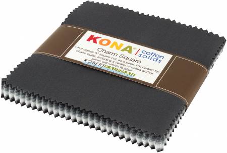 5in Squares Kona Cotton Stormy Skies Palette, 42pcs/bundle -- Robert Kaufman Fabrics