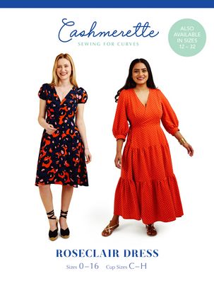 Roseclair Dress Pattern, Sizes 0-16  -- Cashmerette