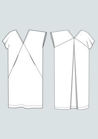 Minimalist Kaftan Dress Pattern XS-3XL -- The Assembly Line Patterns