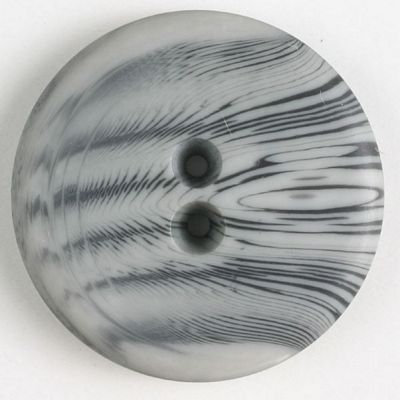 Dill Button with 2 holes - Size: 28mm - Color: grey