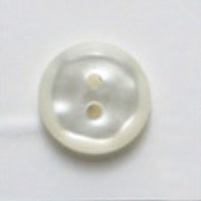 15mm 2 Hole White Flower Polyamide Button