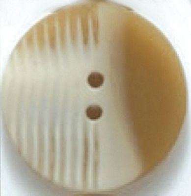15mm Beige/White Button