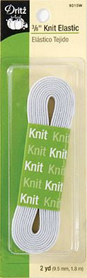 3/8" White Elastic -- 2yd per package